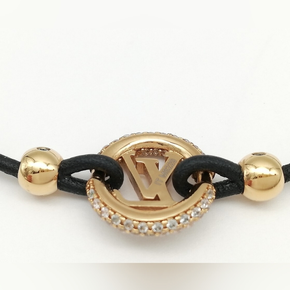 Louis Vuitton Louise by Night Strass Monogram Adjustable Bracelet! - Picture 3 of 6